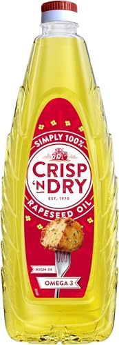 Crisp N Dry Rapeseed Oil, 1 Litre (Pack of 5)