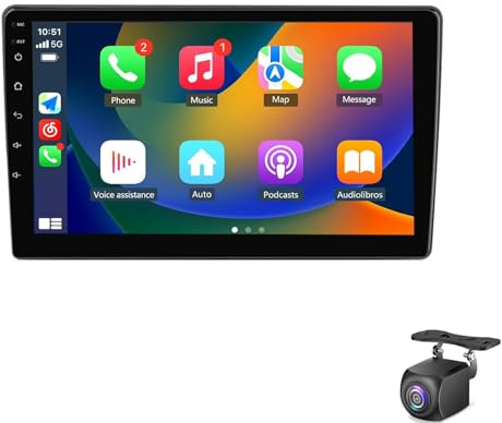 Bilradio för K-IA CEED 2006-2012 med trådlös Carplay Android Auto Mirror Link 9 tums pekskärm Navi GPS EQ Bluetooth WiFi FM/RDS Radio Rattkontroll(Color:4 CORE 1+32G)