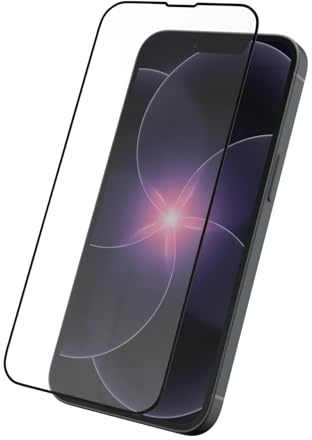 RhinoShield Protection en Verre trempé pour iPhone 17e/16e/14/13 Pro/13 | Dureté 9H, haute transparence, résistant aux chocs et rayures, filtre anti-lumière bleue, outil d’installation inclus