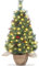 3ft Prelit Artificial Christmas Tree with Lights, Xmas Tree with LED Pre-lit