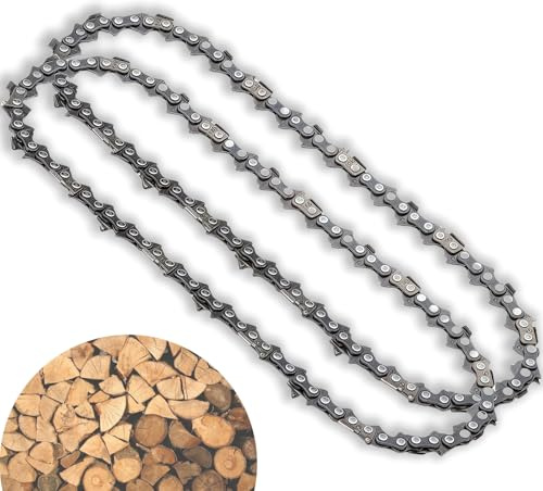 (2 unidades) Cadena de motosierra de repuesto de 8 pulgadas, paso LP de 3/8 pulgadas, calibre de 0.43 pulgadas, 33 eslabones de transmisión, cadenas de sierra de poste de 8 pulgadas R33 sustituye a