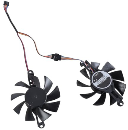 ZEPFJHE Ventilador de tarjeta de video de 80 mm, 4 pines, tarjeta gráfica, radiadores, fácil instalación, reemplazo para enfriadores RX580 2048