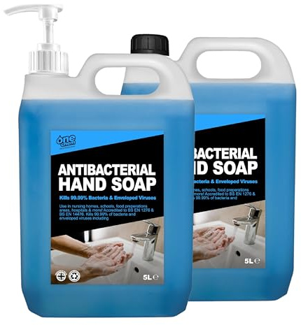 One Chem Pro Antibacterial Hand Soap, 2 x 5 Litres, with Pump Dispenser