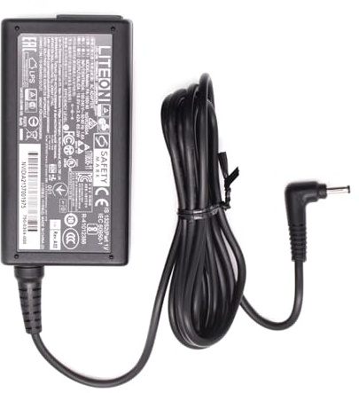 Original LITEON 65W Charger for Dynabook Satellite Pro E10-S E10-S1111ED E10-S1113ED E10-S1131ED E10-51131ED E10-51113ED PYT00U-00N01D E10-S1133ED E10-S-10H ET10-G-103 11.6 Netbook Power Adapter