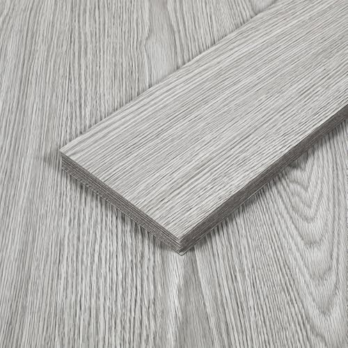 Toddmomy 36pcs Adhesive Flooring Peel and Stick Tiles Pvc Wear-resistant Thickened Floor Stickers Imitation Wood Floor Design Creative Modern Home Look for Household Flooring