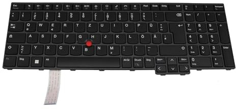 Lenovo 5N21D93808 Original Tastatur DE (deutsch) schwarz | mit Mouse-Stick für ThinkPad P16s Gen 1 (21BT/21BU), (21CK/21CL), (21CH)