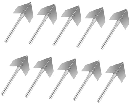 DOITOOL 10 pezzi Spatole Angolari in Acciaio Inossidabile per Stucco Cartongesso Strumenti per Angoli Interni ed Esterni Gradi Resistenti e Bilanciate con Impugnatura Antiscivolo per