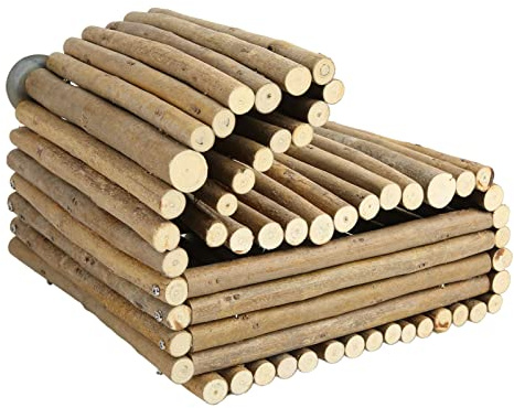 Qcwwy Cachette pour Lapins, Cachette en Bois de Pommier pour Petits Animaux avec Ventilation pour Cochon d'Inde, Chinchilla, Idéale pour Les Habitats d'animaux de Compagnie