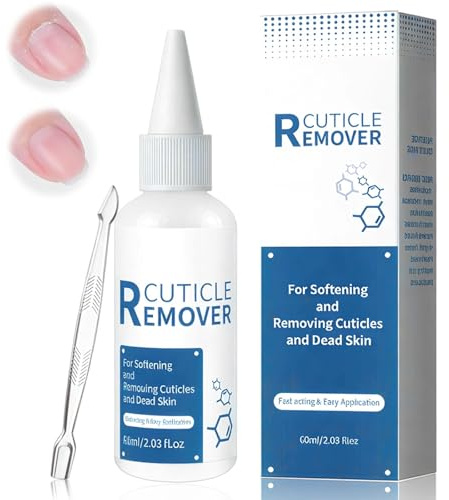 60ml Suaviza de Cutícula en Gel,Hidrata las Cutículas,Quita Uñas y piel circundante,Evita la Sequedad,Crea un Contorno Limpio y Uniforme,Piel Limpias Y Uñas Cuidadas