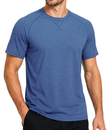 MEETWEE Men's UPF 50+ Rash Guard UV Sun Protection Long Sleeve T-Shirts Lightweight Quick Dry SPF Breathable Swim Shirt for Running Hiking & Fishing