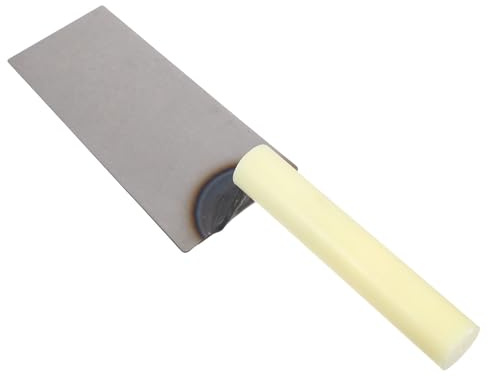 Healeved Llana de Acabado para Enlucido, Llana de Hormigón Plana de Acero Inoxidable, Mango Ergonómico, Resistente al Óxido, para Paneles de Yeso y Baldosas, Albañilería y Enlucido