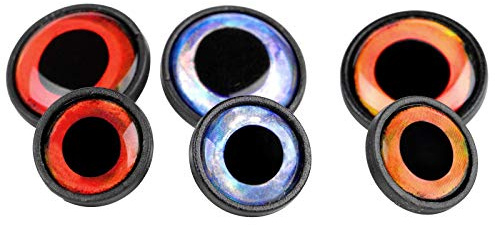 Spro Pike Fighter Big Eye Screw - 4 Fischaugen für Gummifische, Augen mit Schraubspirale, Gummifischaugen
