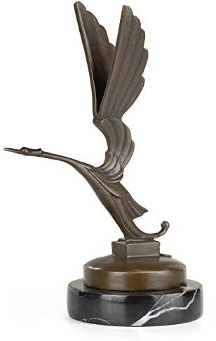 Moritz Bronzefigur Storch Höhe 21 cm 0,82 kg Skulptur Statue Antik Figuren