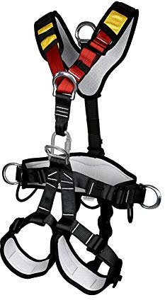 CJHZQYY Klettergurt Vollkörper Mehrzweck Klettergurt Taille Hüfte Schutz Gürtel Klettergurt Ganzkörper-Sicherheitsgurt für Kletteraktivitäten, Absturzsicherung Gerüstbau-Set Fallschutz-Set