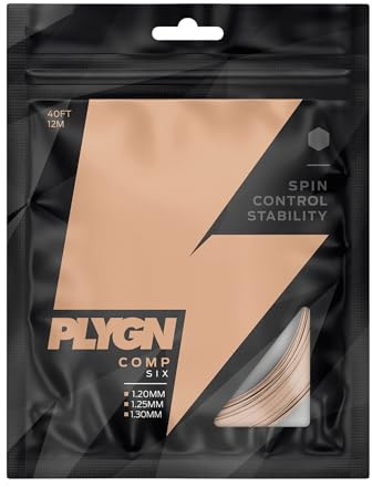 PLYGN Tennissaite COMP Six/Kontrolle & Spannungsstabilität/Co-Polyester/Hexagonal