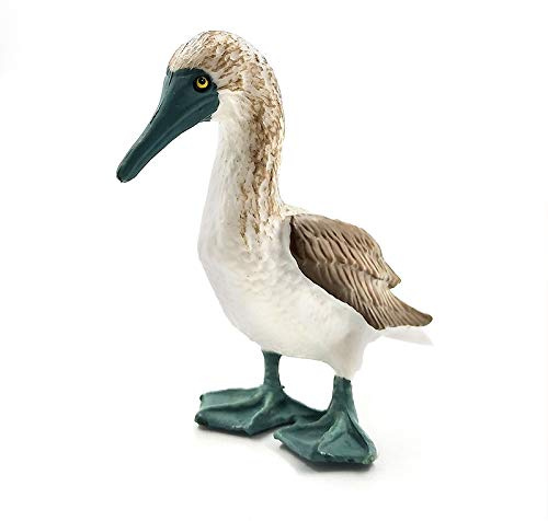 HXSCOO Simulation forêt Kookaburra Fou de Bassan Figures Miniature Animal modèle Oiseau Figurine fée Maison Jardin décor Accessoires décoration (Color : Gannet)