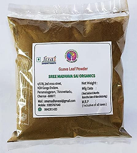 AOZA Hojas de guayaba/Amrood Patti/Koiya ilai en polvo, 100 gramos