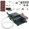 Mini Bandschleifer 350W Dual Motor Bandschleifmaschine Set und Verschiedene, Schleifköpfe Zum Gravieren und Fräsen aller Arten von Metall, Holz und anderen Materialien