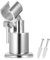 Support de Pommeau de Douche Entièrement en Métal, Fixation Pommeau de Douche, Support Douche À 180 Degrés, Accroche Pommeau de Douche Réglable, Support Douchette Mural À Main Avec Vis
