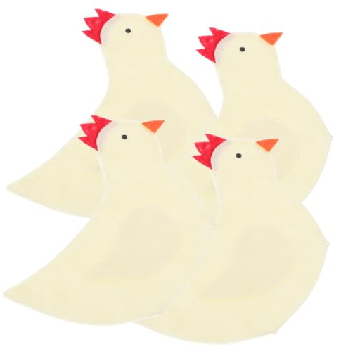 MAGICLULU Easter Chick Egg Cosy 4pcs Chick Shaped Cover Warmer Egg Protector Easter Party Table Decoration Beige