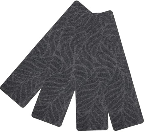Housoutil 4 Stück Antirutschmatte Für Treppen Rutschfeste Treppenstufe Treppenstufenband Rutschfeste Treppenteppiche Treppenschutz Kanten Von Waschbar Polyester (polyester) Klebeband Ältere