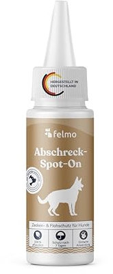 Felmo Abschreck-Spot-On für Hunde (50 ml) – Der natürliche Schutz gegen Zecken und Flöhe mit Duftstoffen wie Schwarzkümmelöl – Von unseren Tierärzten und Tierärztinnen entwickelt und empfohlen