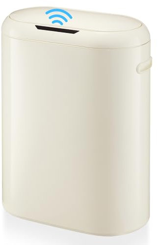 GAOMON Pattumiera automatica con coperchio, pattumiera intelligente da 50 litri, con sensore di movimento da 50 l, per camera da letto, bagno, cucina, ufficio