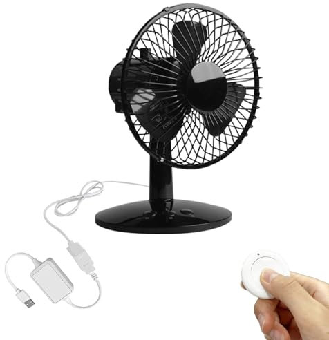 FSLiving ventilator grow, Grow Ventilator mit Fernbedienung,Verstellbarer Winkel mini fan für Growzelt mit oszillierender Funktion,3 Lüfterblätter(GYFS070)