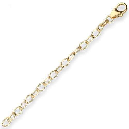 2,9mm Ankerkette weit Kette Verlängerungskette Halskette aus 375 Gold Gelbgold 7cm