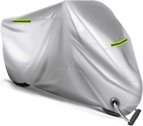HYXBD Motorrad Abdeckplane für Suzuki SFV650 SFV 650 Gladius 2009 2010 2011 2012 2013 2014 2015 2016, Winterfest Staubdichte Wasserdicht Motorradabdeckung, Motorrad Outdoor Regenschutz