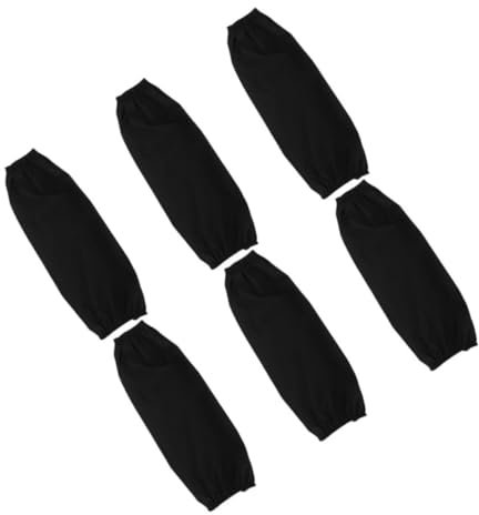 EXHUMKY 3pairs Oilproof Arm Sleeves Long Elastic Cuffs for Kitchen Gardening Protection Washable