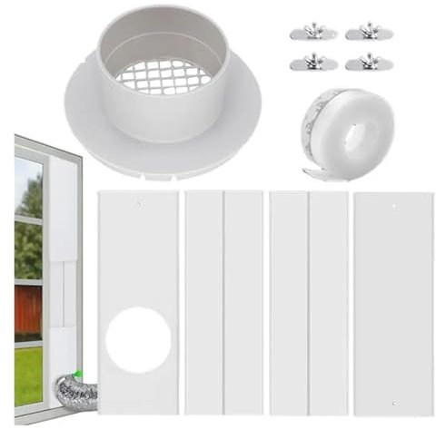 WFGJSK Sello de Ventana for Aire Acondicionado portátil, Equipo de Ventana de Aire Acondicionado y Equipo de Sello de Ventana de CA for ventilación de Ventana de Aire Acondicionado