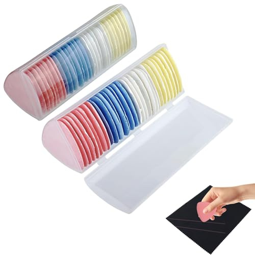 Tizas de sastrería para costura, 10 tizas de colores, con forma triangular, para marcar tela y diseño de costura, con caja plástica transparente