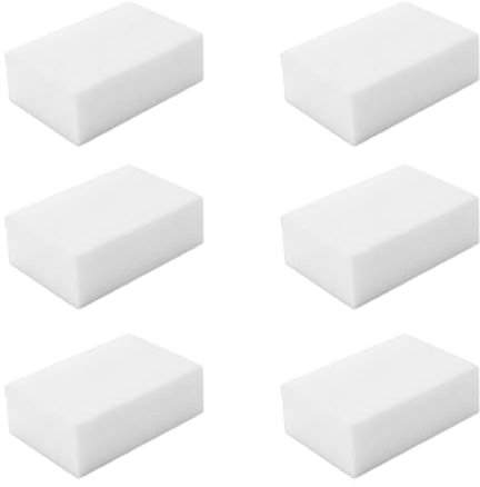 Pack of 6 Dirt Eraser Sponge Magic Sponge Eraser Sponge Wall Eraser Cleaning Sponge - Extra Strong Durable Magic Eraser for White Walls Shoes Kitchen Removes Stubborn Dirt Instantly