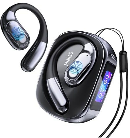 MINISO MS193 Ki Kopfhörer Übersetzer, 3-in-1 Sprachübersetzer Kopfhörer 135 Sprachen mit App Übersetzung Ohrhörer Echtzeit 50H Bluetooth 6.0 passend iOS/Android für Lernen, Reisen, Business