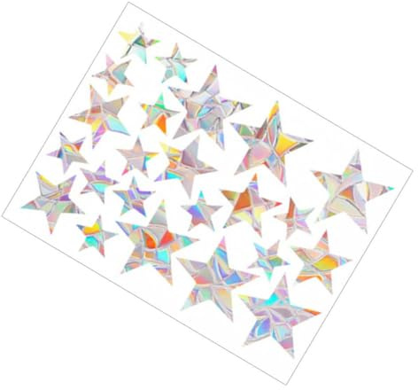 MUELODSIC Pegatina Prisma Ventana Decorativa PVC Sin Adhesivo Atrapasol Reutilizable Anticolisión Fácil Aplicación y Film Estático para Vidrios Interior Protección Sin Residuos