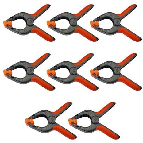 8pcs 4inch PC Federklemme Für Holzbearbeitungsfoto Studio Hintergrund Und Telefon Tool Klemme Zange Plastikfixierende Mitte Rahmenhalterung Klemmungszange