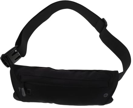 Mikinona Lightweight Outdoor Sports Waist Pack Adjustable Strap Phone Pocket Multifunctional Chest and Waist Bag for Hiking Running Unisex Black