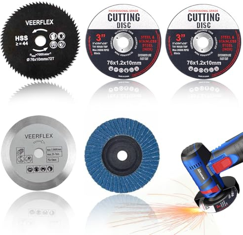 76 mm Schleifblätter, Trennscheibe, 5 Stück, Metallkreise, Schleifscheibe, pneumatisch, Rad pneumatische Trennscheibe, Elektrowerkzeug-Teil-Polierscheibe zum Schneiden von Metall, Stein, Holz