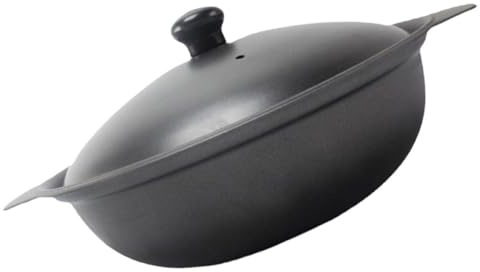 DECORNIJIA Cazuela de Hierro Fundido Antiadherente 16 Cm Tapa de Hierro para Estofado y Arroz, Olla Multifuncional para Cocina Doméstica, Utensilio Confiable para Guisar y Preparar Sopas