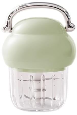 Robot de cocina eléctrico - 350 ml de alta velocidad, picador de carne recargable, mini picadora de carne | para picar ajo, chile puré para casa, apartamento y dispositivo de viaje