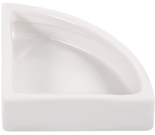 JOINPAYA Ciotola per Cibo e Acqua Rettili in Ceramica Triangolare Grande, Contenitore Alimentazione Gechi, Lucertole e Tartarughe, Forniture per Terrari Antiscivolo per Piccoli Rettili