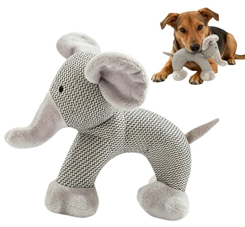 Hundtugga plyschleksak – tuff bitleksak för rashundar | Flerstrukturmaterial med dolda pipare och repknutar, tuggträningsvalpar, tristess lindring kul för lektids berikning