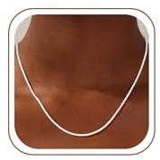Maxcate Silber Kette 925 Damen - 2MM Silberkette Damen 925 Ohne Anhänger Glänzende Silber Kette Halskette Schmuck Geschenke für Frauen 41/46/51/56CM