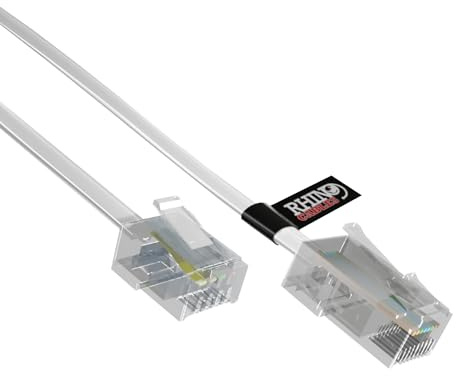 Rhinocables, cavo da RJ11 a RJ45 per trasmissioni ethernet e tramite presa ADSL