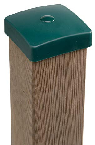 Gartenwelt Riegelsberger Premium PVC Pfostenkappe 100x100 mm GRÜN Abdeckung für Kantholz 10x10 cm aus Kunststoff