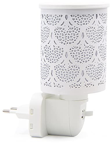 Candle-Lite - elektrisches Nachtlicht Bamako - Flammenlose Duftlampe für dein Zuhause im schönen floralen Ornament Design