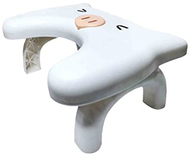 YUANstore Lighten Tabouret de toilette en forme de cochon antidérapant pour salle de bain Soulage la constipation