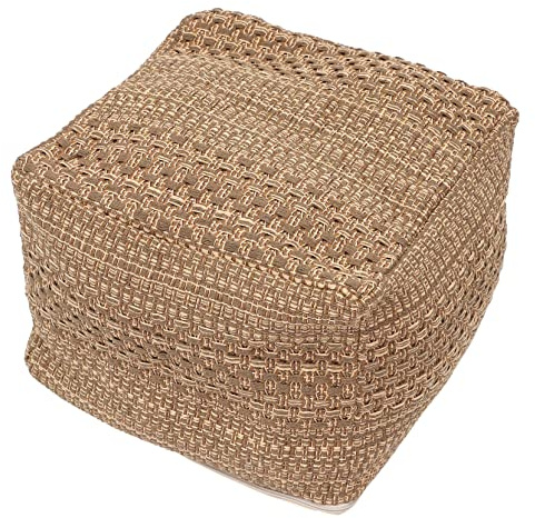 CAXUSD Cotton Linen Chair Cover Thick Square Floor Cushion Cover Removable Washable Japanese Style Indoor Seating Mat for Home Meditation