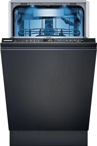 Siemens SR65YX08ME, iQ500 Smarter Geschirrspüler Vollintegriert, 45 cm breit, Besteckschublade, Zeolith, extra leise, aquaStop, automatische Türöffnung nach Programmende, varioSpeed, Innenbeleuchtung